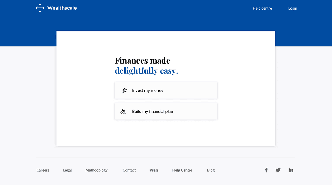 Wealthscale page
